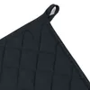 2er Set Topflappen aus Baumwolle, 25x25 cm, schwarz Produktbild-Vorschau 3