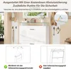 Merax set armadio 4 pezzi con specchio e scarpiera, armadio Anteprima dell’immagine prodotto 8