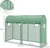 Outsunny Foliengewächshaus Treibhaus Frühbeet 4 Fenster&2 Produktbild-Vorschau 3