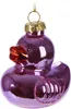 BRUBAKER Quietscheente Pink-Lila Weihnachtskugel aus Glas - Produktbild-Vorschau 2