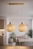 Luxolar LED Pendelleuchte 2-flammig E27 Rattan Boho Produktbild-Vorschau 6