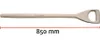 Spatenstiel Maurerlob 850 mm Ø 41 mm gerade D-Griff Produktbild-Vorschau 2