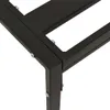 Tavolino da giardino nero 60x60x35 cm in acciaio Anteprima dell’immagine prodotto 4