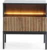 FURNLUX Nachttisch Sento Schwarz 54cm / Hauptfarbe: Braun / Produktbild-Vorschau 3