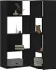 vidaXL Rohový regál 4 police černý 85x85x140 cm materiál na Náhled obrázku produktu 2