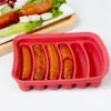 6 Hohlraum DIY -Wurst machen Schimmel Silikon Burger Hot Produktbild-Vorschau 6