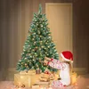 JOIEYOU PVC Kunstkerstboom, 120 cm met verlichting, groene Productafbeelding-voorbeeld 7