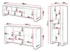 MIRJAN24 Wohnzimmer-Set Wood I mit Kommode, TV-Lowboard und Produktbild-Vorschau 7