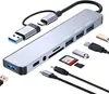 USB-C Hub 8-IN-2 Adapter USB 3.0 Verteiler Splitter Produktbild-Vorschau 2