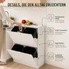 Mymai Mülleimer, Mülltrennschrank 4-fach aus MDF, Produktbild-Vorschau 1