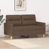 vidaXL divano a 2 posti marrone 120 cm in tessuto Anteprima dell’immagine prodotto 9