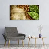 Acrylglasbilder 120x60 Wandbild Druck Kaffeebohnen Blätter Produktbild-Vorschau 3
