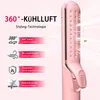 Lockenstab und Glätteisen 2-in-1, 360° Kaltluft-Welleneisen Produktbild-Vorschau 6