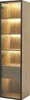 STILVORA Vitrine met LED-verlichting, hoge kast met 1 grote Productafbeelding-voorbeeld 10
