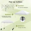 3 x 3m Pop-up-Pavillon, Einfach aufzustellendes Shelter mit Produktbild-Vorschau 6