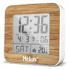 Mebus 27247  Weiß/Holzoptik Funkwecker digital Produktbild-Vorschau 1