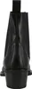 The back view of a black leather boot with a block heel. Anteprima dell’immagine prodotto