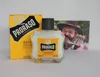 A Proraso Wood and Spice Beard Balm bottle and its box are displayed next to a photograph of a man. Podgląd zdjęcia produktu