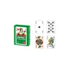 A box of playing cards and four individual cards are displayed against a white background. Produktbild-Vorschau