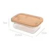 Casseruola Excellent Houseware, vetro/bambù, 15,5x11x5 cm, Anteprima dell’immagine prodotto 2