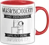 Musikbloggerin Und Prinzessin Tasse Geschenk Für Eine Produktbild-Vorschau 1