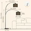 MULISOFT Stehlampe Bogenlampe Dimmbar (12W LED Glühbirne Produktbild-Vorschau 7