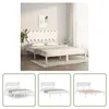 The Living Store Massivholzbett Weiß 160x200 cm Produktbild-Vorschau 7