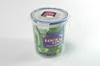 A clear, well-lit studio shot of a LocknLock food storage container filled with pickles, set against a plain white background. Produktbild-Vorschau