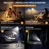 40" Camping Lampe LED mit Stativ, 1000 Lumen, 5 Modi, Produktbild-Vorschau 6