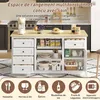 okwish Îlot de cuisine / buffet avec 5 tiroirs et 2 Voir les images du produit 6