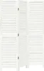 A white, three-panel room divider with slatted panels. Produktbild-Vorschau