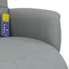 vidaXL Massagesessel mit Fußteil Hellgrau Stoff Produktbild-Vorschau 8