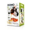 The image shows the packaging of a Domo soup maker, with a picture of the product in use and some of its features highlighted. Produktbild-Vorschau