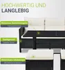 Juskys Polyrattan Lounge Manacor - Sofa, Tisch, Hocker & Produktbild-Vorschau 5