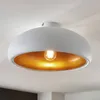 Lindby Deckenlampe Gerwina, weiß/gold, Metall, 40 cm, E27 Produktbild-Vorschau 2
