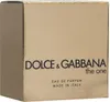 A gold-colored box of Dolce & Gabbana The One perfume. Podgląd zdjęcia produktu