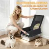 Katzenklo Edelstahl, XXL Katzentoilette,  Schwarz Produktbild-Vorschau 2