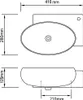 vidaXL Lavabo con foro per rubinetto e foro per troppopieno Anteprima dell’immagine prodotto 7