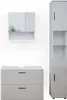 Badmöbel-Set Vicco Irma Weiß Hochglanz 3 Teile, mit Produktbild-Vorschau 1