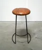 Barhocker Ray mit Ledersitz - Braun Produktbild-Vorschau 2