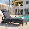 Poly-Rattan Sonnenliege Carrara, Relaxliege Gartenliege Produktbild-Vorschau 1