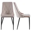 Two beige dining chairs shown from different angles against a white background. Produktbild-Vorschau