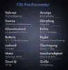 A list of technical specifications for an electric bicycle. Produktbild-Vorschau