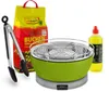Feuerdesign Vesuvio grün Tischgrill-Set 4tlg. Produktbild-Vorschau 1