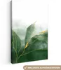 MuchoWow® - Leinwandbilder - Marmor - Grün - Luxus - Gold - Produktbild-Vorschau 1