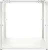 vidaXL Brennholzregal Weiß 40x40x40 cm Kaltgewalzter Stahl Produktbild-Vorschau 5