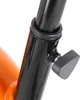 Close-up of a mechanical adjustment knob on a black metal pole, with a hint of orange plastic in the background. Náhľad obrázku produktu