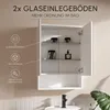 Spiegelschrank Bad 60 x 78 cm Weiß Badezimmerschrank mit Produktbild-Vorschau 5
