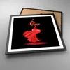 Gerahmtes Poster - Schwarzer Rahmen - Tanz Tänzer - 50x50 Produktbild-Vorschau 3
