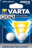 A retail package containing two VARTA CR2016 lithium coin cell batteries. Anteprima dell’immagine prodotto